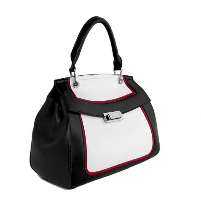 borsa di totalizzatore da donna in pelle di vacchetta di colore misto di qualità di nuovo design 